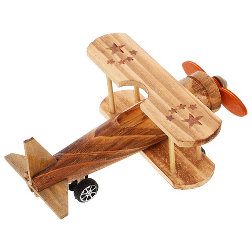 Wooden airplane model retro - airplane,